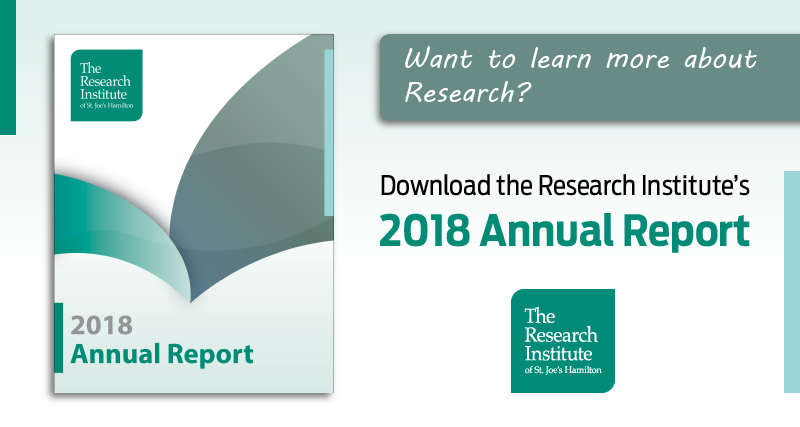 COVERPAGE OF 2018 ANNUAL REPORT BY THE RESEARCH INSTITUTE OF ST. JOES HAMILTON